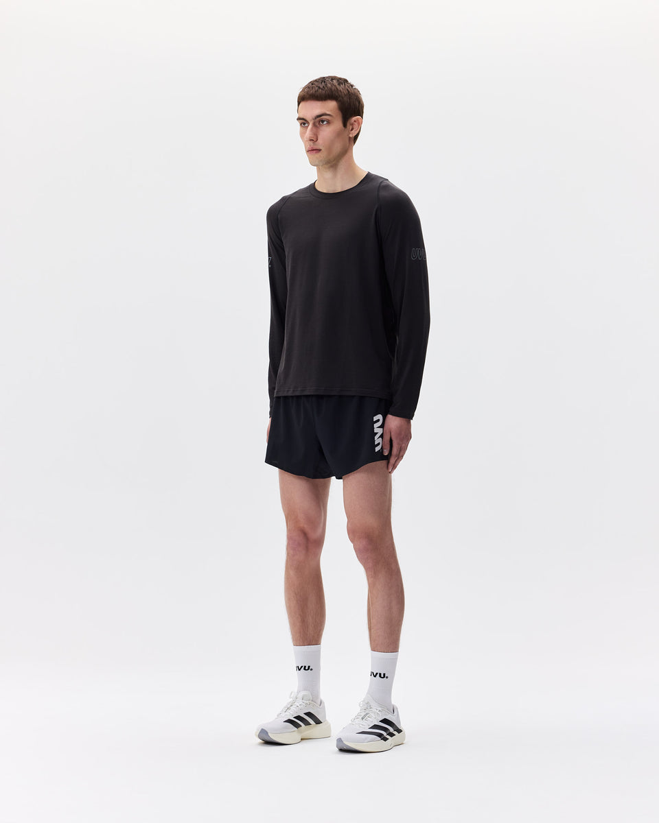 UVU | Lightweight Long Sleeved Running T-Shirt | Mens | Black UVU | Lightweight Long Sleeved Running T-Shirt | Mens | Black