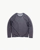 Gray long-sleeve shirt on a white background