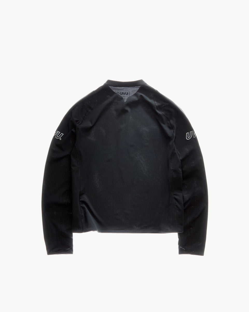 陸上用シャツ UVU CLUB RUNNING 1/4 ZIP S size UVU | Running 1/4 Zip | Black | Mens