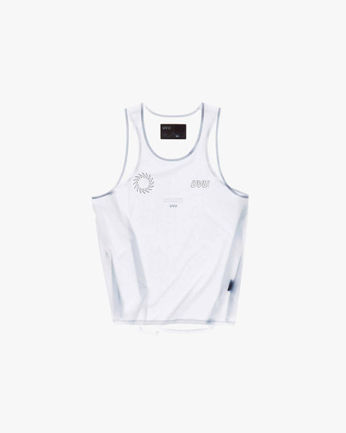 UVU | Running Vest | Mens | Nylon Spandex | White