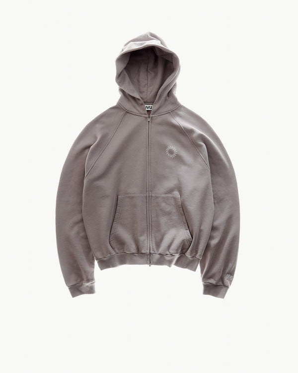 RAGLAN ZIPPED HOODIE