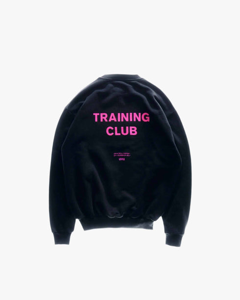 UVU | Training Club Sweatshirt | Mens | Cotton | Black / Pink