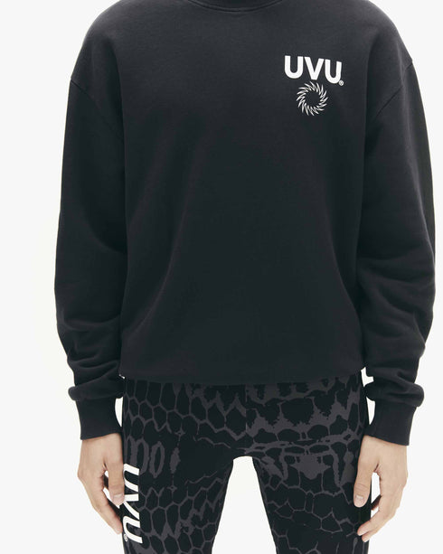 UVU Club | Insignia Crewneck | Mens | Cotton | Black