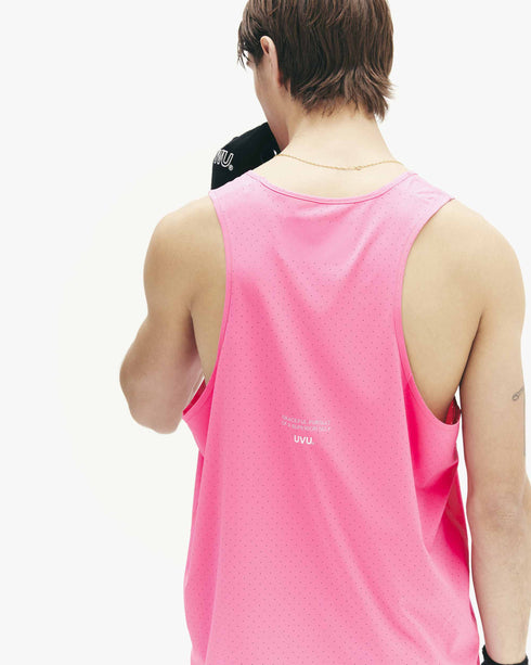 UVU| Running Vest | Mens | Nylon Spandex | Pink