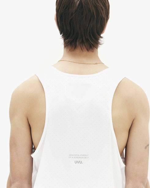 UVU | Running Vest | Mens | Nylon Spandex | White