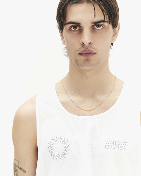 UVU | Running Vest | Mens | Nylon Spandex | White