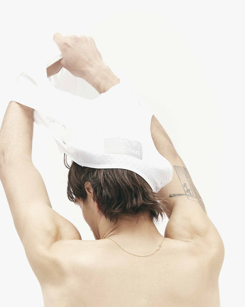 UVU | Running Vest | Mens | Nylon Spandex | White