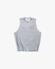 UVU | Training Club Cut Off Vest | Mens | Cotton | Grey / Pink