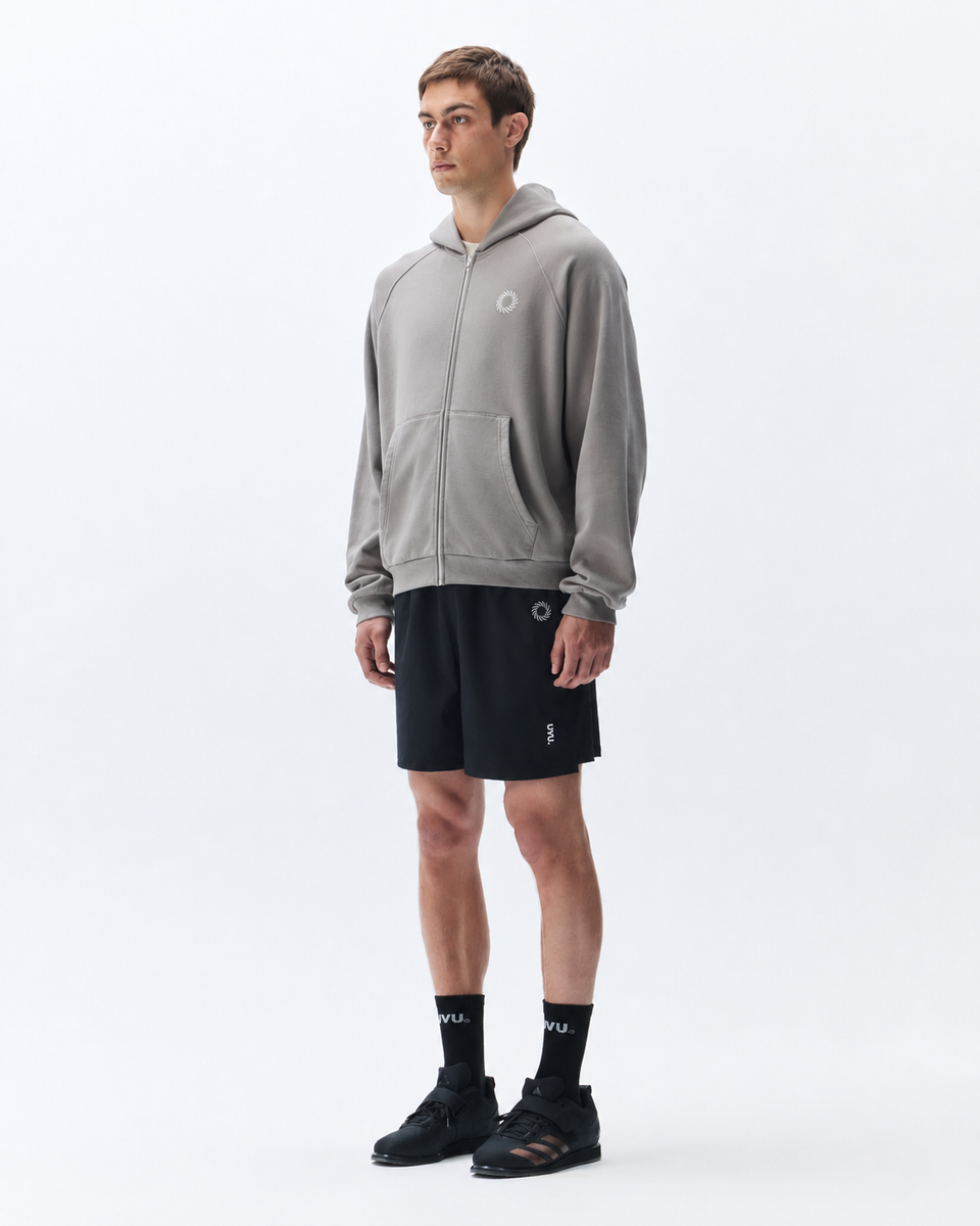 UVU | Raglan Zipped Hoodie | Grey