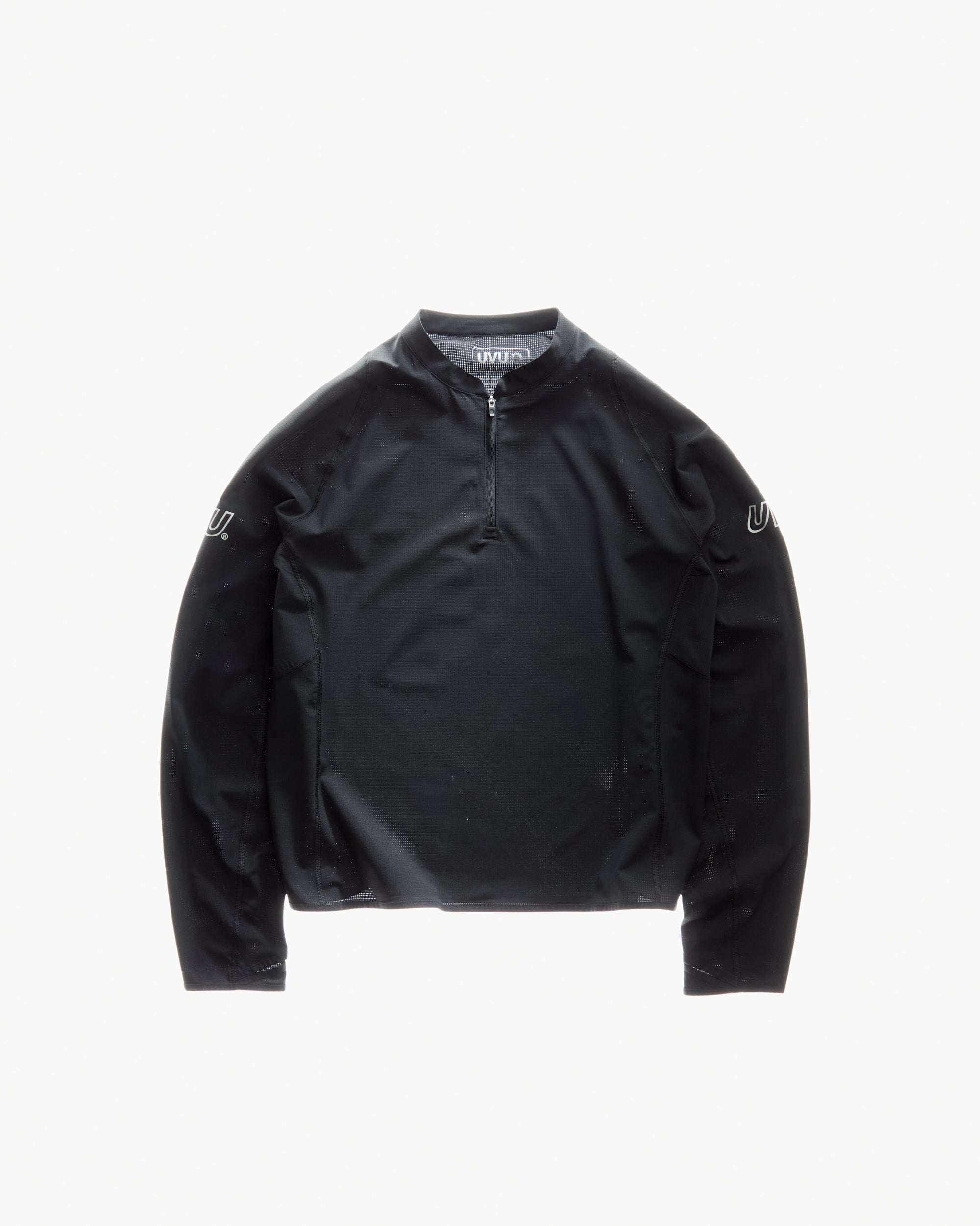 LightweightQuarterZipBlackFron