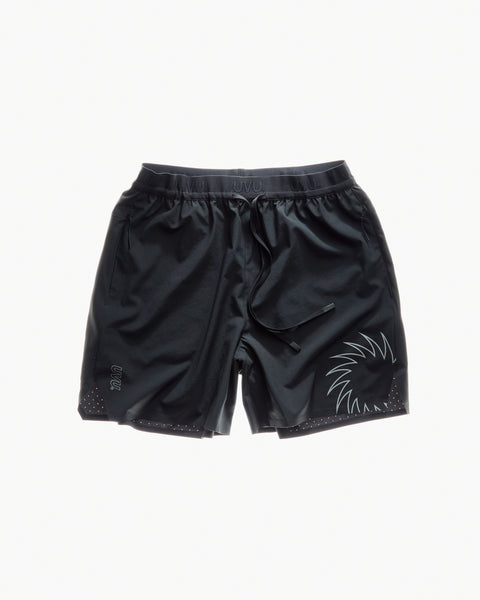 UVU ランニングショーツ ブラック PerformanceShortBlackFront_gra