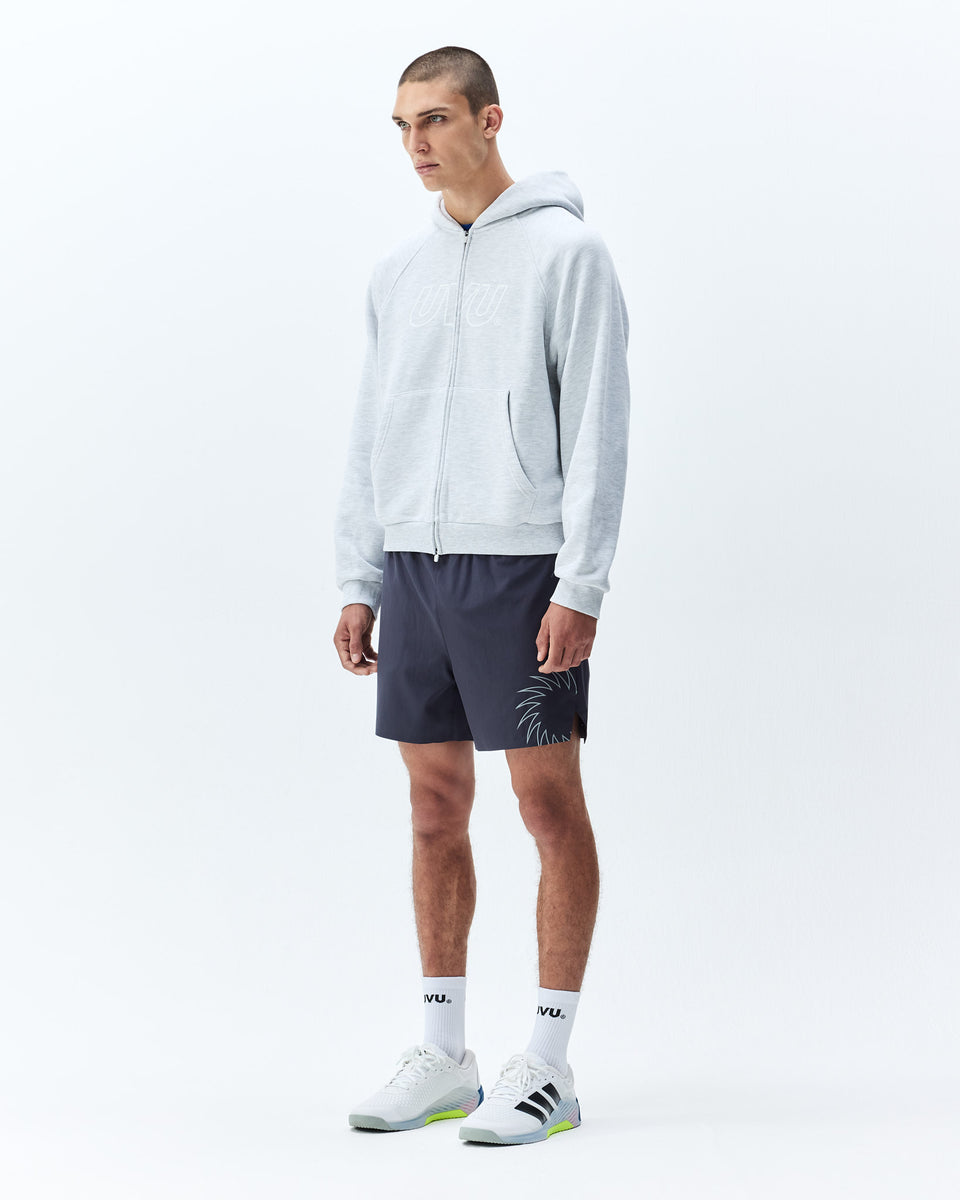 UVU | Raglan Zipped Hoodie | Grey