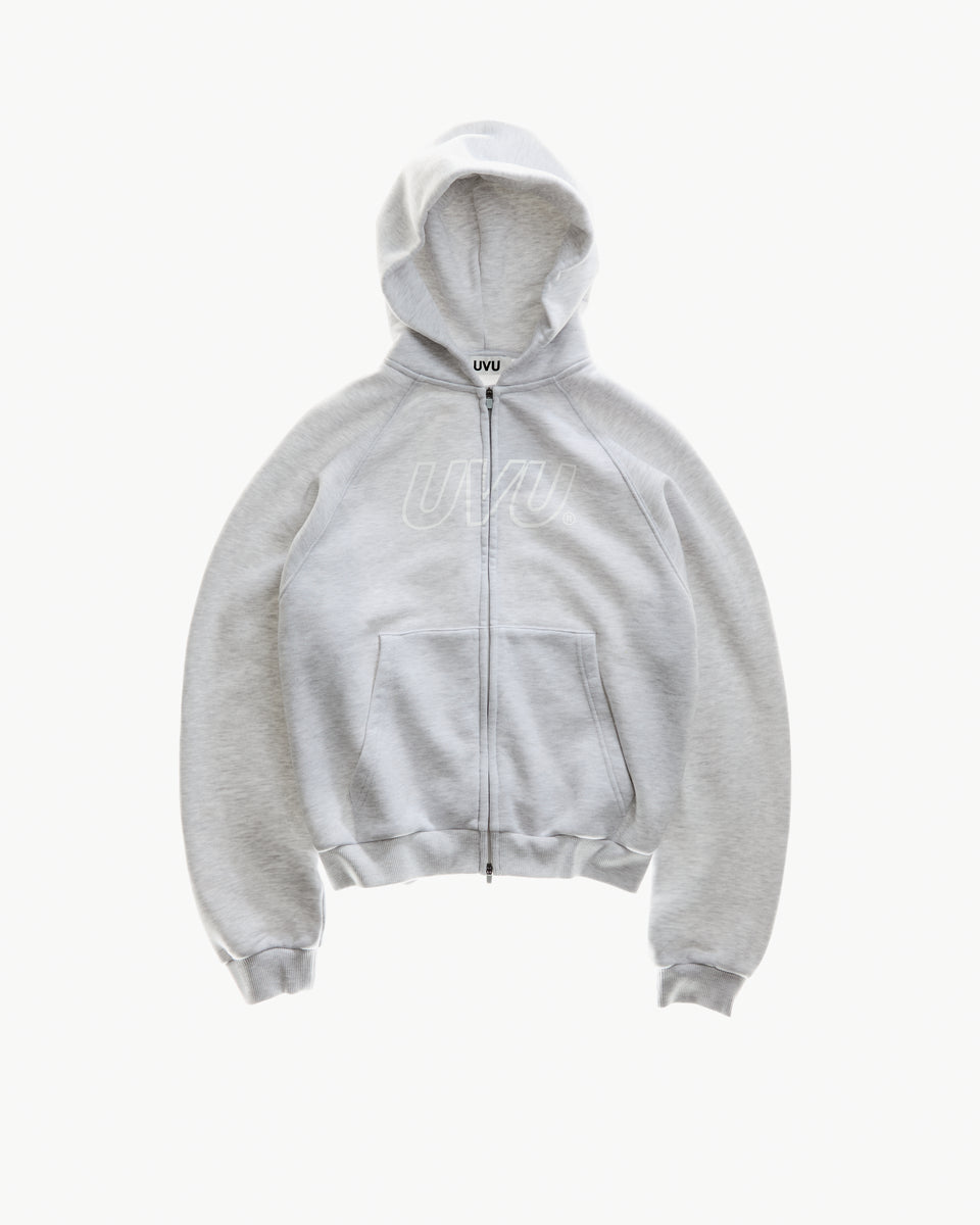 UVU | Raglan Zipped Hoodie | Grey